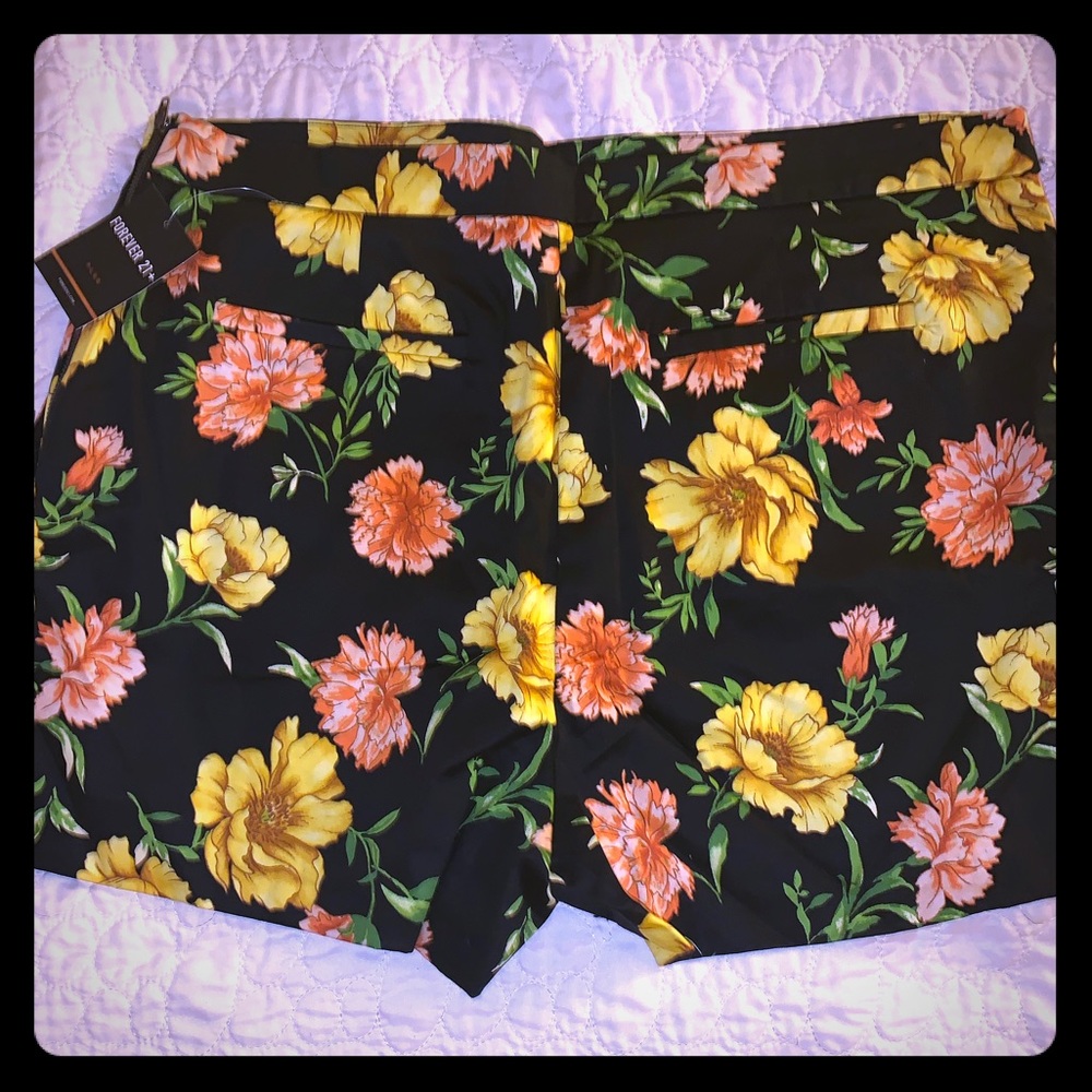 Forever 21 floral shorts